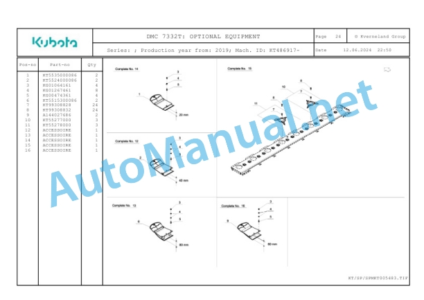 Kubota DMC 7332T Parts Manual PDF 5 Kubota DMC 7332T Parts Manual PDF-5