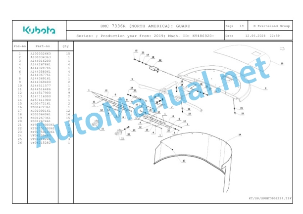 Kubota DMC 7336R (NORTH AMERICA) Parts Manual PDF 4 Kubota DMC 7336R (NORTH AMERICA) Parts Manual PDF-4