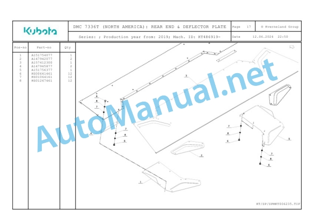 Kubota DMC 7336T (NORTH AMERICA) Parts Manual PDF 4 Kubota DMC 7336T (NORTH AMERICA) Parts Manual PDF-4