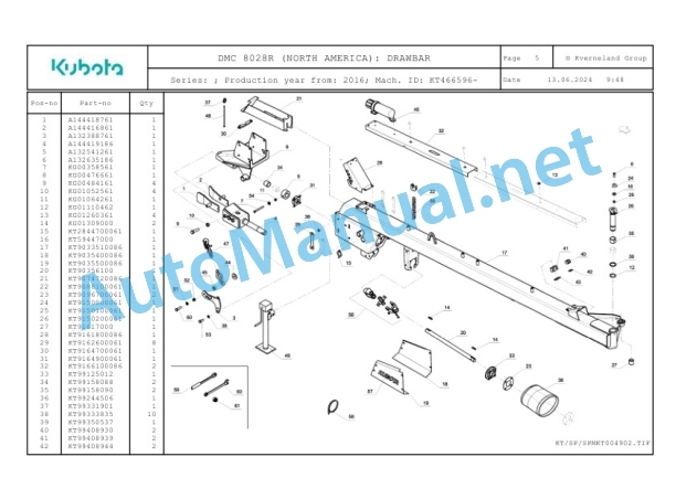 Kubota DMC 8028R (NORTH AMERICA) Parts Manual PDF 2 Kubota DMC 8028R (NORTH AMERICA) Parts Manual PDF-2