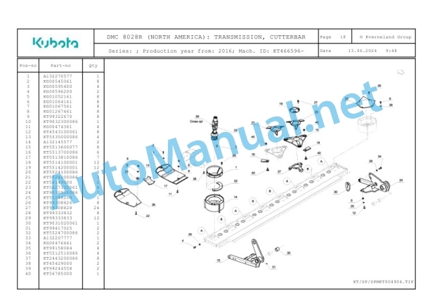 Kubota DMC 8028R (NORTH AMERICA) Parts Manual PDF 4 Kubota DMC 8028R (NORTH AMERICA) Parts Manual PDF-4