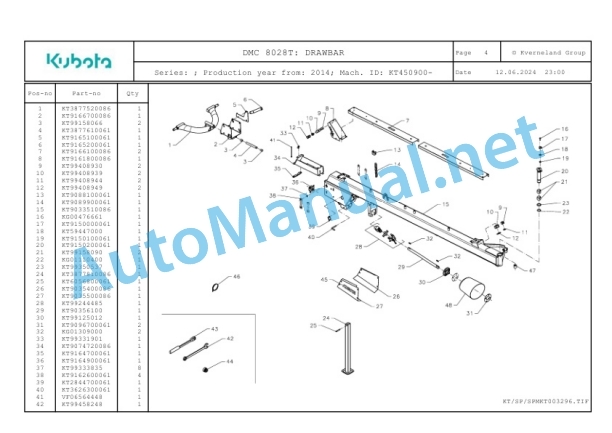Kubota DMC 8028T Parts Manual PDF 2 Kubota DMC 8028T Parts Manual PDF-2