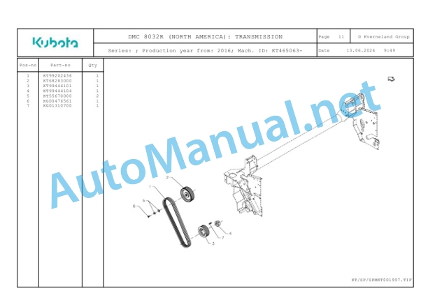 Kubota DMC 8032R (NORTH AMERICA) Parts Manual PDF 3 Kubota DMC 8032R (NORTH AMERICA) Parts Manual PDF-3