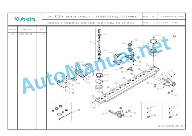 Kubota DMC 8032R (NORTH AMERICA) Parts Manual PDF 4 Kubota DMC 8032R (NORTH AMERICA) Parts Manual PDF-4