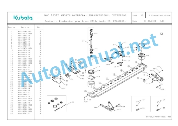 Kubota DMC 8032T (NORTH AMERICA) Parts Manual PDF 4 Kubota DMC 8032T (NORTH AMERICA) Parts Manual PDF-4