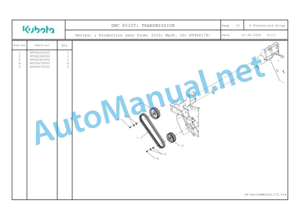 Kubota DMC 8032T Parts Manual PDF 3 Kubota DMC 8032T Parts Manual PDF-3