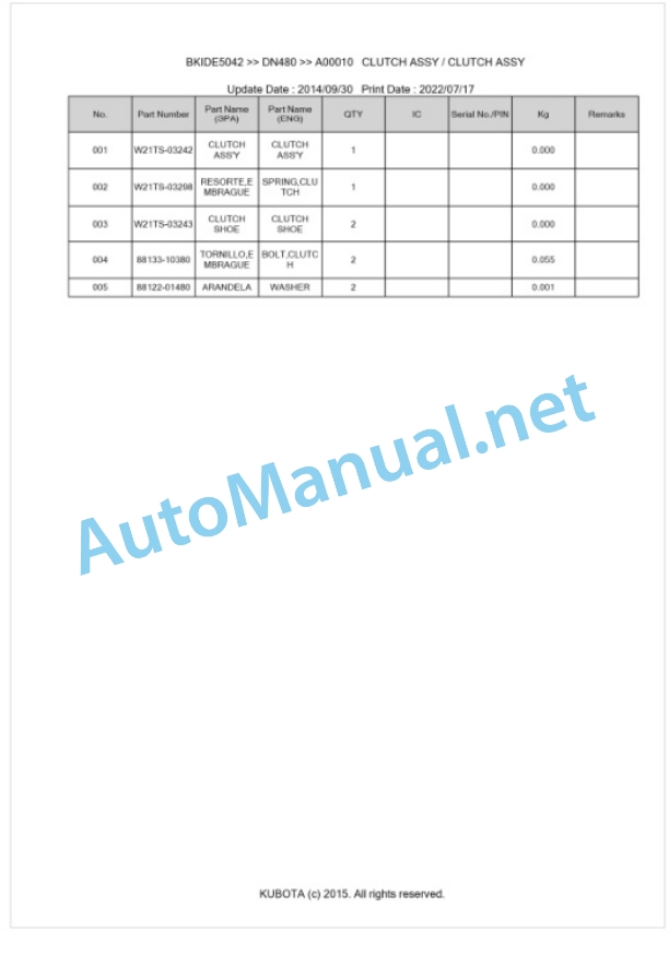 Kubota DN480 Parts Manual PDF 5 Kubota DN480 Parts Manual PDF-5