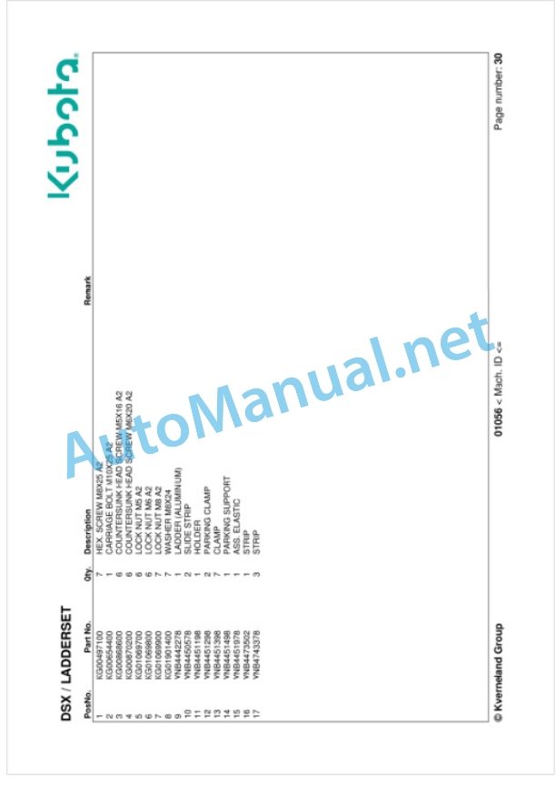 Kubota DSX Parts Manual PDF 4 Kubota DSX Parts Manual PDF-4