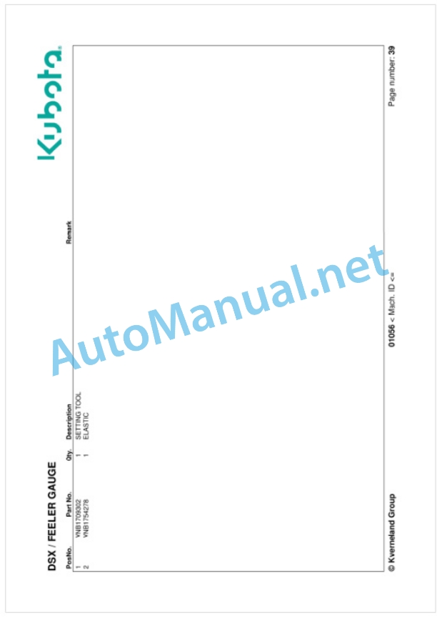 Kubota DSX Parts Manual PDF 5 Kubota DSX Parts Manual PDF-5