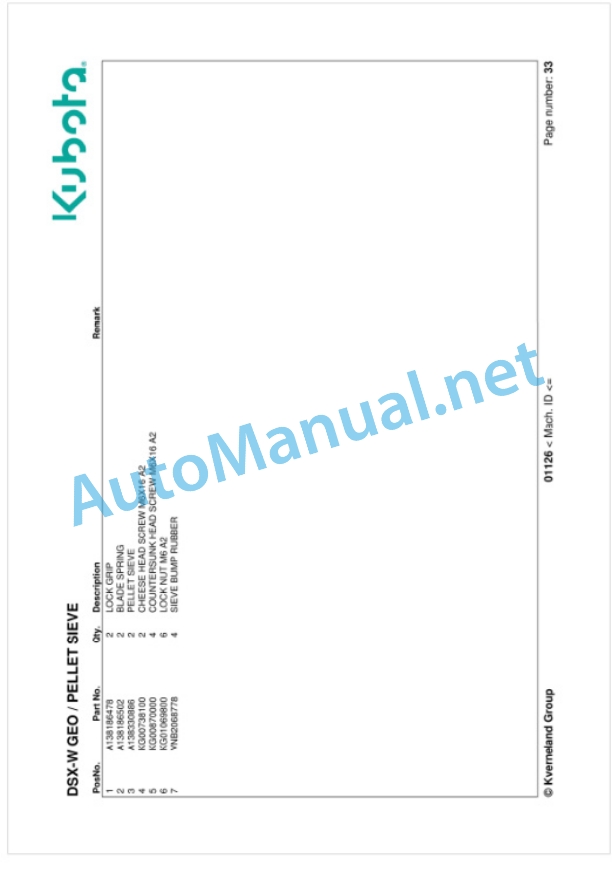 Kubota DSX-W GEO Parts Manual PDF 4 Kubota DSX-W GEO Parts Manual PDF-4