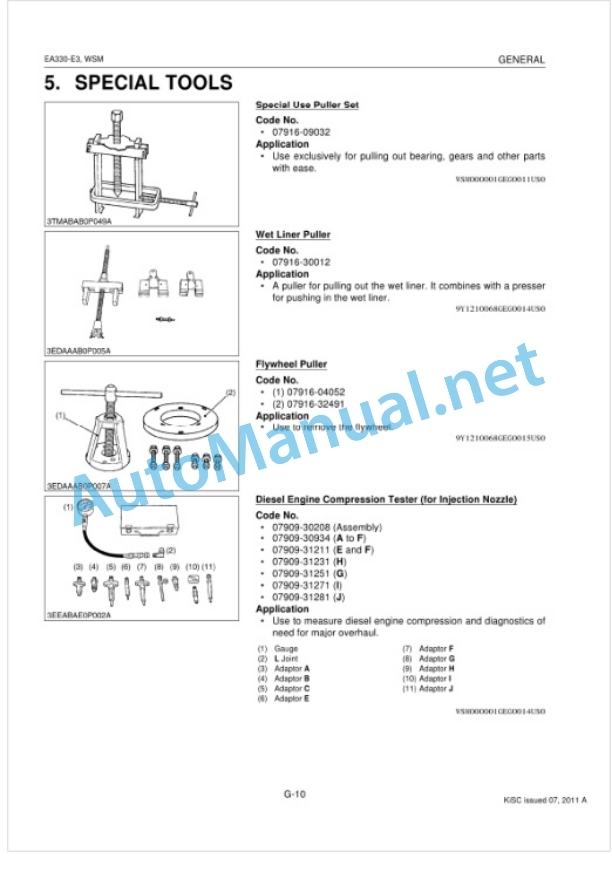 Kubota EA330-E3 Series Diesel Engine Workshop Manual PDF 2 Kubota EA330-E3 Series Diesel Engine Workshop Manual PDF-2