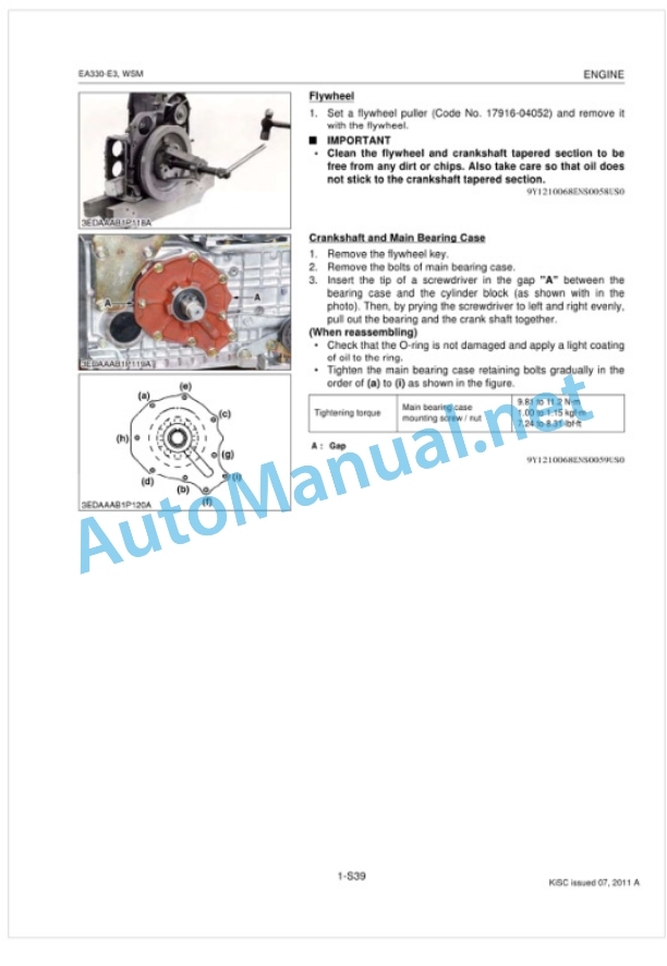 Kubota EA330-E3 Series Diesel Engine Workshop Manual PDF 5 Kubota EA330-E3 Series Diesel Engine Workshop Manual PDF-5