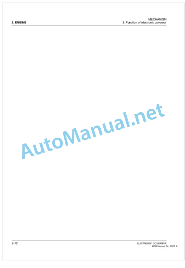 Kubota Electric Governor Diesel Engine Workshop Manual PDF 4 Kubota Electric Governor Diesel Engine Workshop Manual PDF-4
