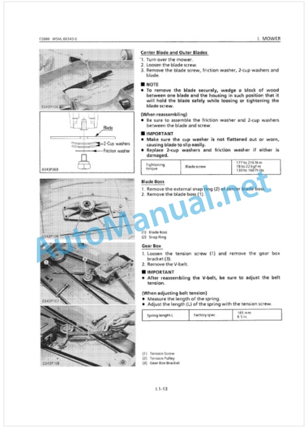 Kubota F2000 Workshop Manual PDF 4 Kubota F2000 Workshop Manual PDF-4
