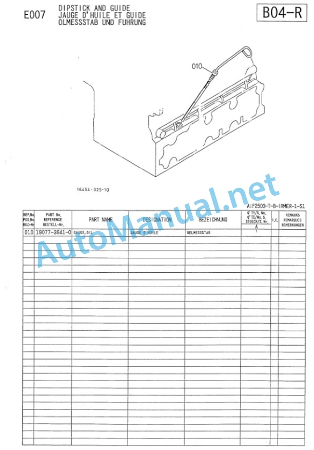 Kubota F2503-T-B-IRMER-1-S1 Diesel Engine Parts Manual PDF 3 Kubota F2503-T-B-IRMER-1-S1 Diesel Engine Parts Manual PDF-3