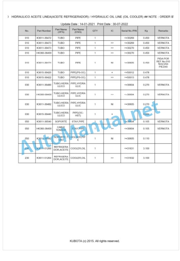 Kubota F2880-EC Parts Manual PDF BKIDA0315 5 Kubota F2880-EC Parts Manual PDF BKIDA0315-5