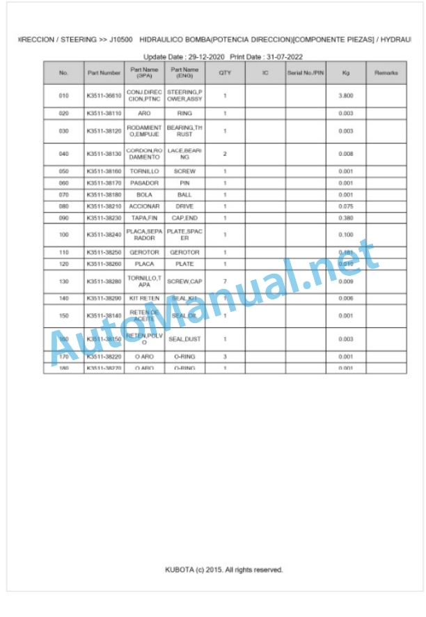 Kubota F3060 Parts Manual PDF BKIDA0230 5 Kubota F3060 Parts Manual PDF BKIDA0230-5