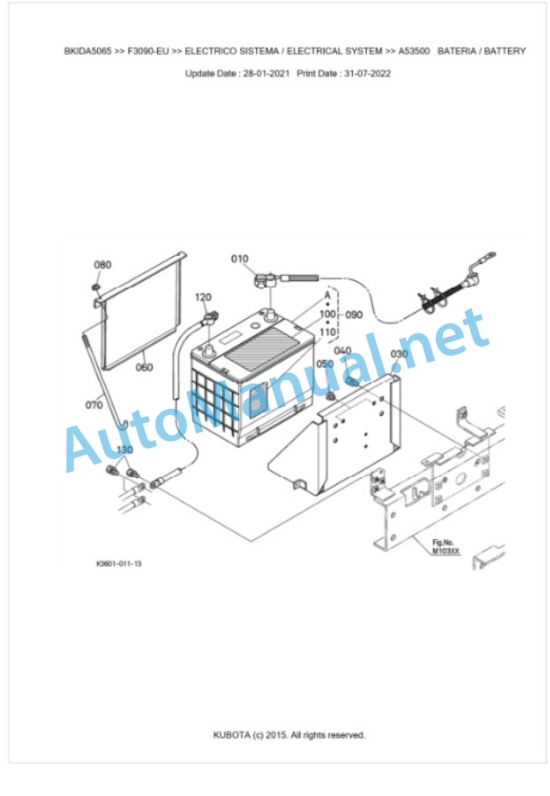 Kubota F3090-EU Parts Manual PDF BKIDA5065 3 Kubota F3090-EU Parts Manual PDF BKIDA5065-3