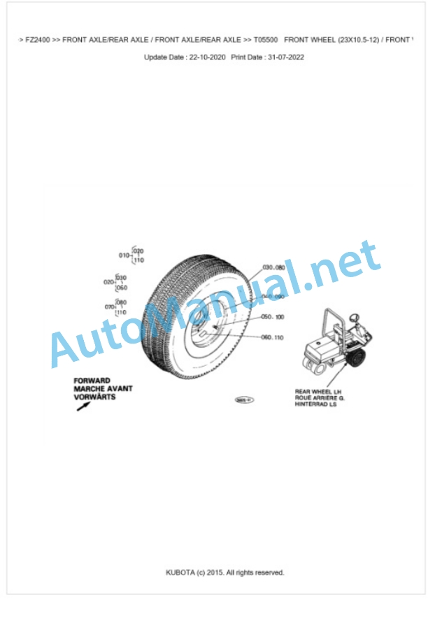 Kubota FZ2400 Parts Manual PDF BKIDA0002 4 Kubota FZ2400 Parts Manual PDF BKIDA0002-4