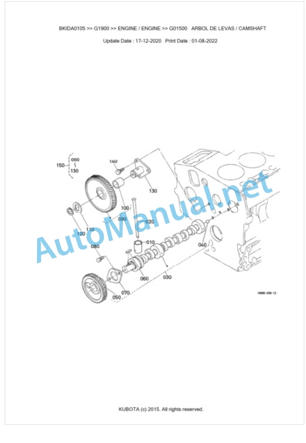 Kubota G1900 Parts Manual PDF BKIDA0105 2 Kubota G1900 Parts Manual PDF BKIDA0105-2
