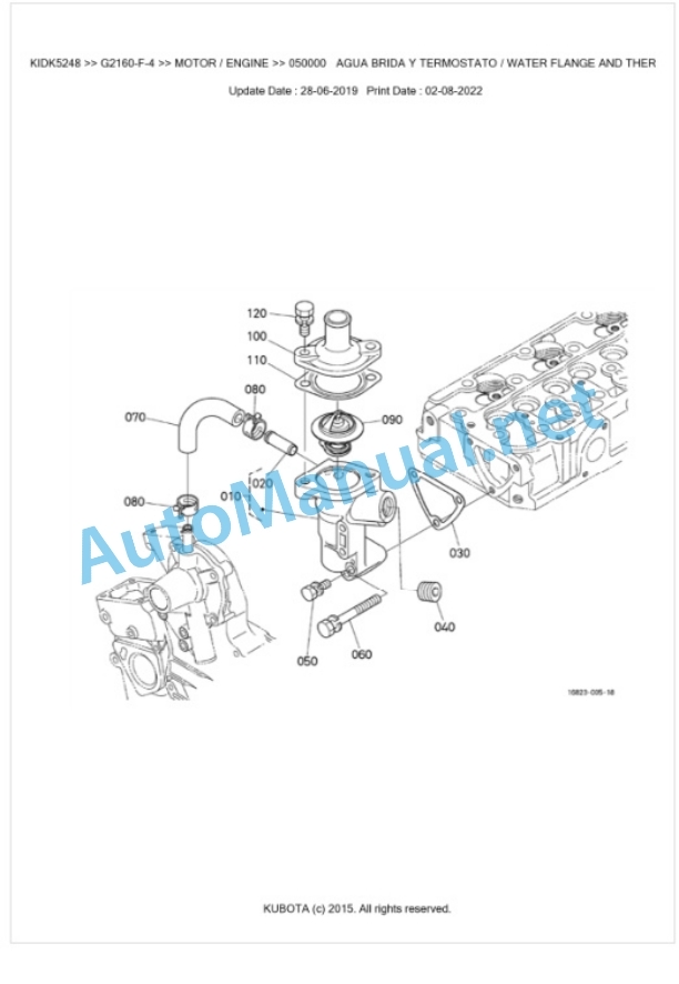 Kubota G2160-F-4 Parts Manual PDF BKIDK5248-2