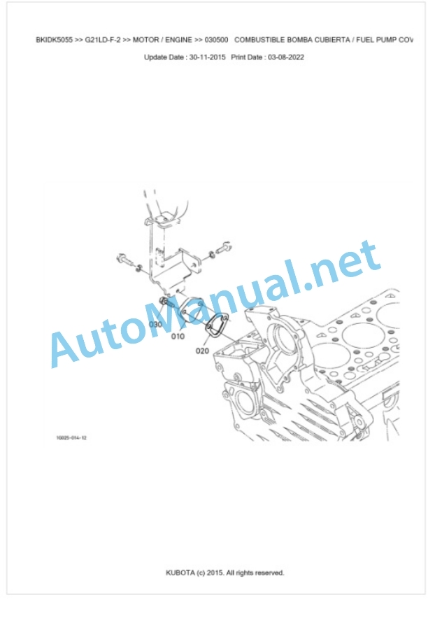 Kubota G21LD-F-2 Parts Manual PDF BKIDK5055 2 Kubota G21LD-F-2 Parts Manual PDF BKIDK5055-2