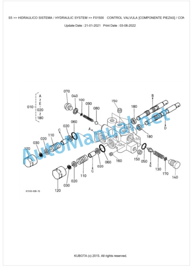 Kubota G21LD-F-4-S5 Parts Manual PDF BKIDK5373 5 Kubota G21LD-F-4-S5 Parts Manual PDF BKIDK5373-5