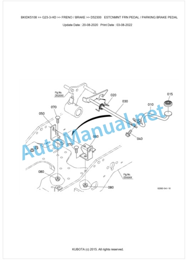 Kubota G23-3-HD Parts Manual PDF BKIDK5108 4 Kubota G23-3-HD Parts Manual PDF BKIDK5108-4