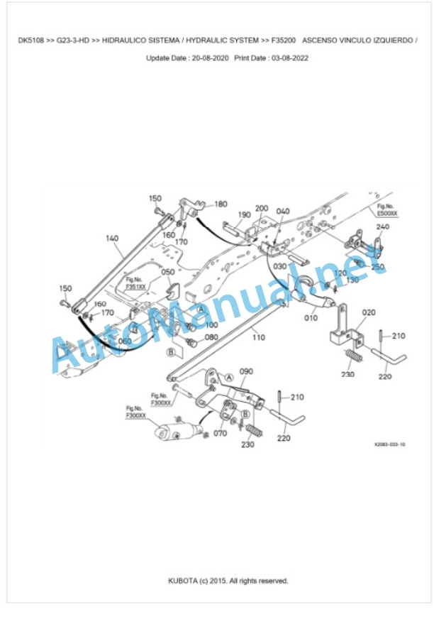 Kubota G23-3-HD Parts Manual PDF BKIDK5108 5 Kubota G23-3-HD Parts Manual PDF BKIDK5108-5