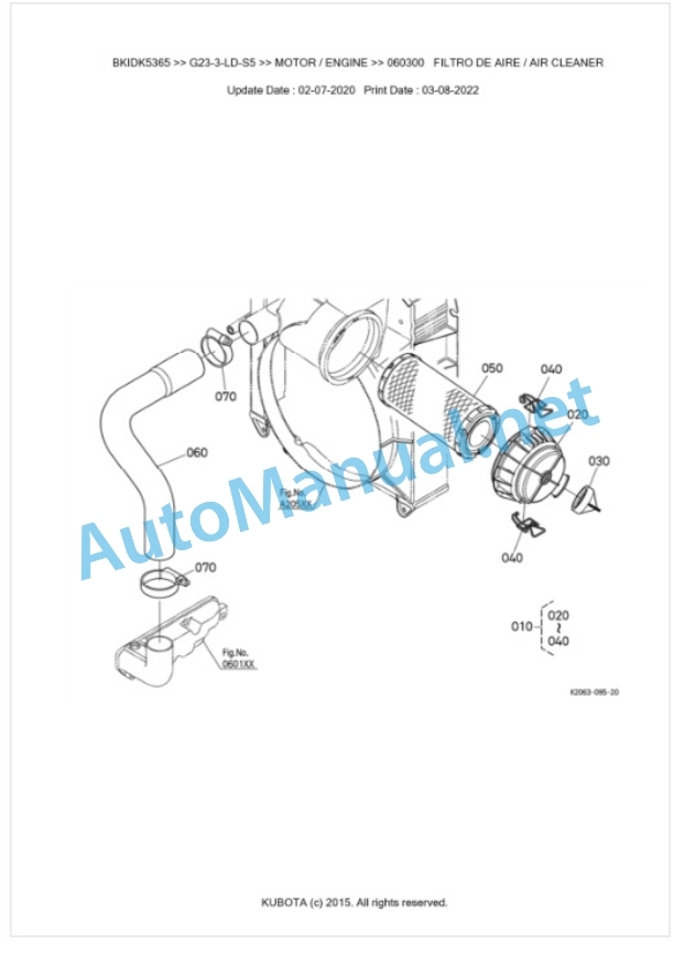 Kubota G23-3-LD-S5 Parts Manual PDF BKIDK5365 2 Kubota G23-3-LD-S5 Parts Manual PDF BKIDK5365-2