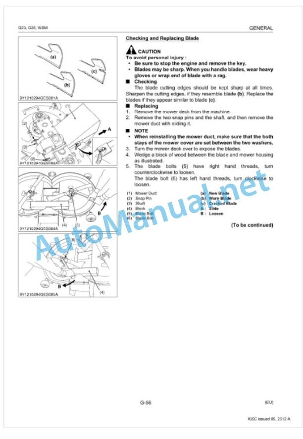 Kubota G23, G26 Workshop Manual PDF 2 Kubota G23, G26 Workshop Manual PDF-2