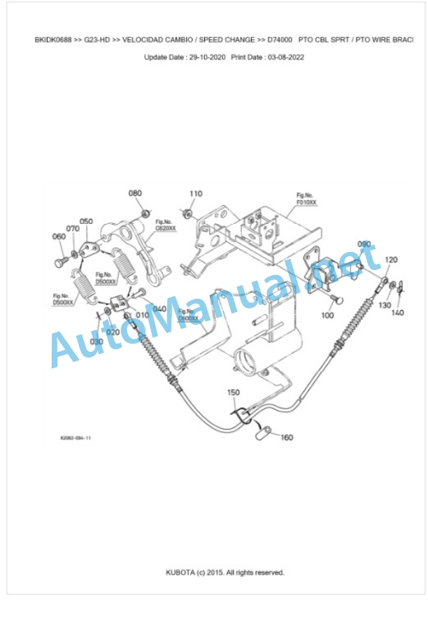Kubota G23-HD Parts Manual PDF BKIDK0688 4 Kubota G23-HD Parts Manual PDF BKIDK0688-4