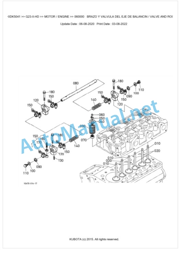 Kubota G23-II-HD Parts Manual PDF BKIDK5041 2 Kubota G23-II-HD Parts Manual PDF BKIDK5041-2