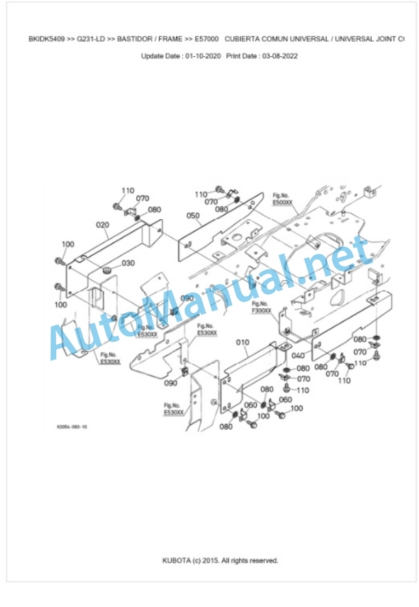 Kubota G231-LD Parts Manual PDF BKIDK5409 4 Kubota G231-LD Parts Manual PDF BKIDK5409-4