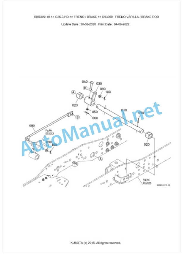 Kubota G26-3-HD Parts Manual PDF BKIDK5110 4 Kubota G26-3-HD Parts Manual PDF BKIDK5110-4