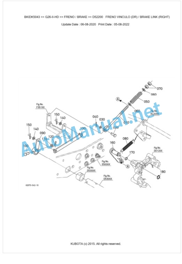 Kubota G26-II-HD Parts Manual PDF BKIDK5043 4 Kubota G26-II-HD Parts Manual PDF BKIDK5043-4