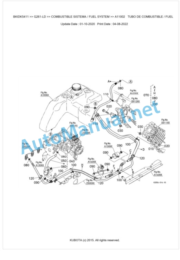 Kubota G261-LD Parts Manual PDF BKIDK5411 2 Kubota G261-LD Parts Manual PDF BKIDK5411-2