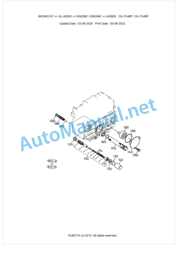 Kubota GL-4500S Parts Manual PDF BKIDK0147 2 Kubota GL-4500S Parts Manual PDF BKIDK0147-2