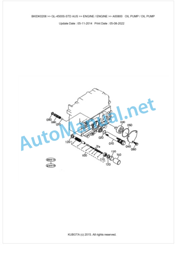 Kubota GL-4500S-STD AUS Parts Manual PDF BKIDK0208 2 Kubota GL-4500S-STD AUS Parts Manual PDF BKIDK0208-2