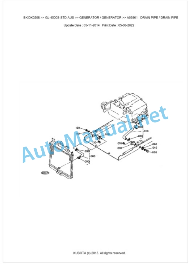 Kubota GL-4500S-STD AUS Parts Manual PDF BKIDK0208 4 Kubota GL-4500S-STD AUS Parts Manual PDF BKIDK0208-4