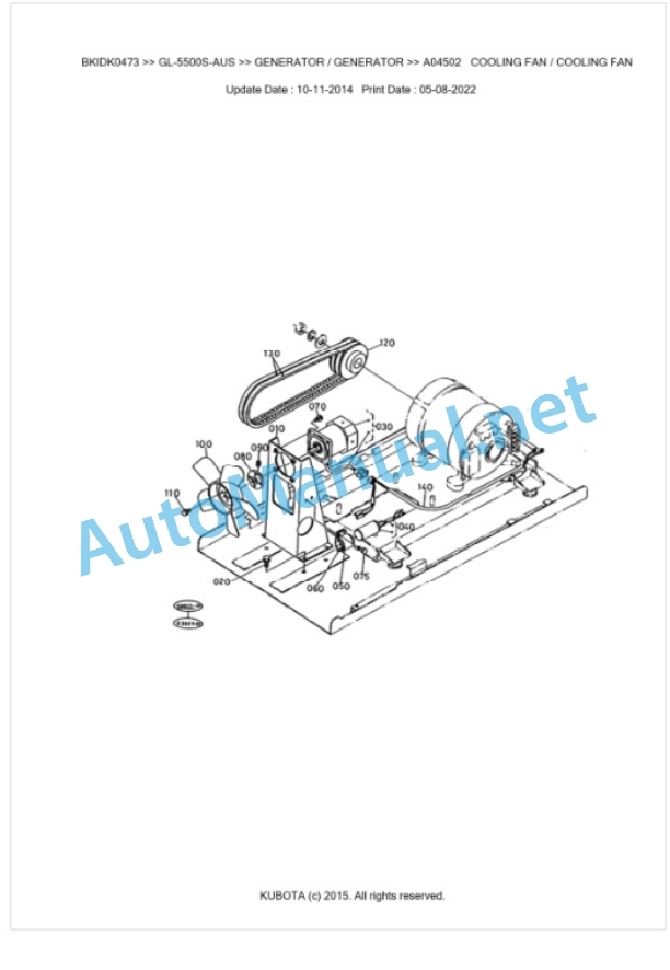 Kubota GL-5500S-AUS Parts Manual PDF BKIDK0473 5 Kubota GL-5500S-AUS Parts Manual PDF BKIDK0473-5