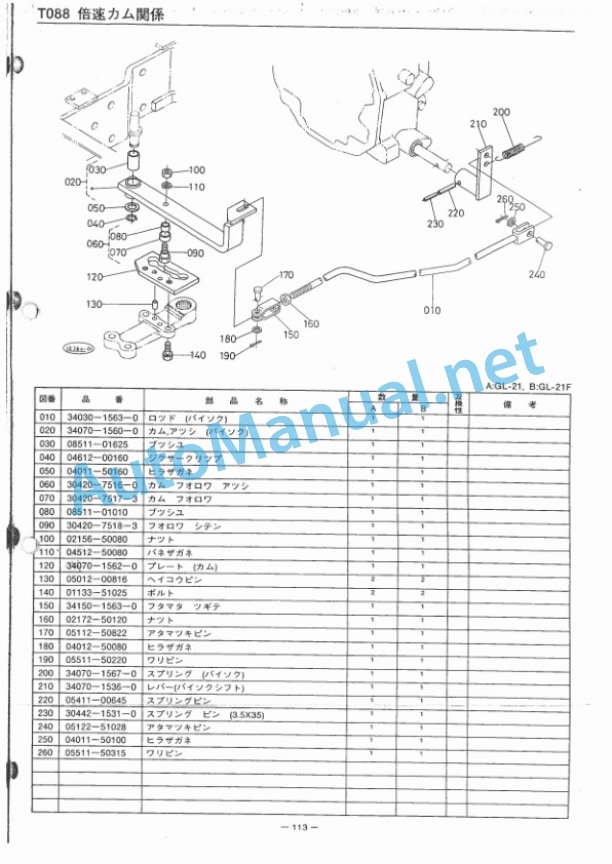 Kubota GL21, GL21F Grandel Parts Manual PDF JP 4 Kubota GL21, GL21F Grandel Parts Manual PDF JP-4