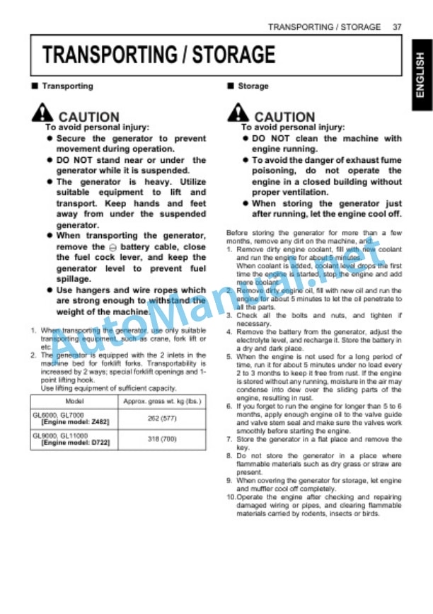 Kubota GL6000-STD, GL6000-AUS, GL7000 Operators Manual PDF 5 Kubota GL6000-STD, GL6000-AUS, GL7000 Operators Manual PDF - Image 5
