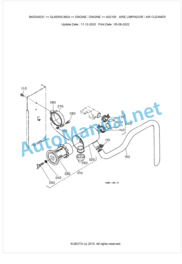 Kubota GL6500S-MSA Parts Manual PDF BKIDA0031 4 Kubota GL6500S-MSA Parts Manual PDF BKIDA0031-4