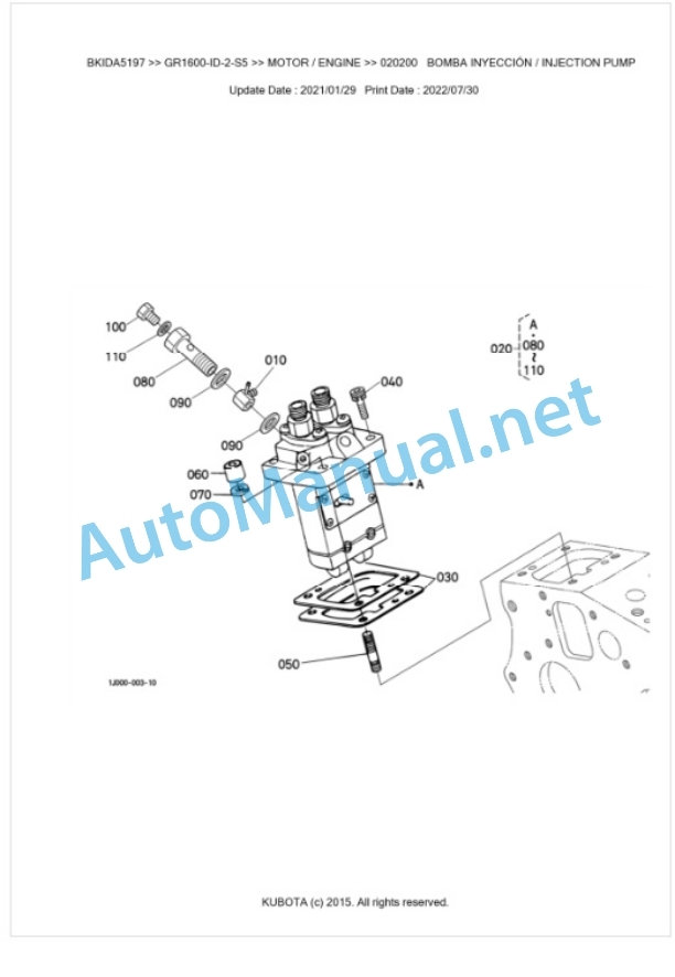 Kubota GR1600-ID-2-S5 Parts Manual PDF BKIDA5197 2 Kubota GR1600-ID-2-S5 Parts Manual PDF BKIDA5197-2