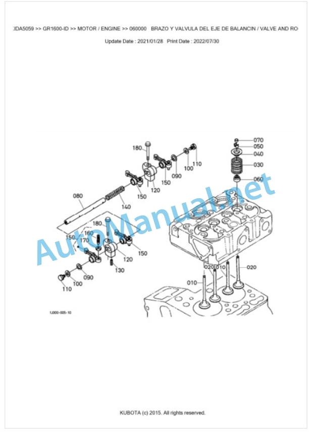 Kubota GR1600-ID Parts Manual PDF BKIDA5059 3 Kubota GR1600-ID Parts Manual PDF BKIDA5059-3