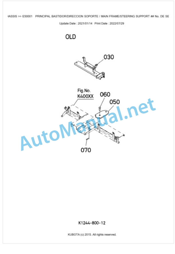 Kubota GR1600EC2 Parts Manual PDF BKIDA0327 5 Kubota GR1600EC2 Parts Manual PDF BKIDA0327-5