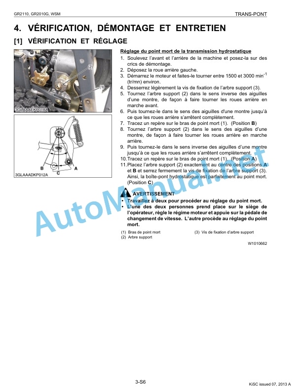 Kubota GR2110, GR2010G Workshop Manual PDF 3 Kubota GR2110, GR2010G Workshop Manual PDF - Image 3