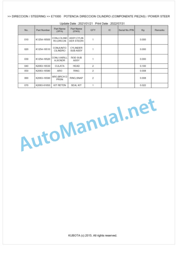 Kubota GR2120EU Parts Manual PDF BKIDA5038 5 Kubota GR2120EU Parts Manual PDF BKIDA5038-5