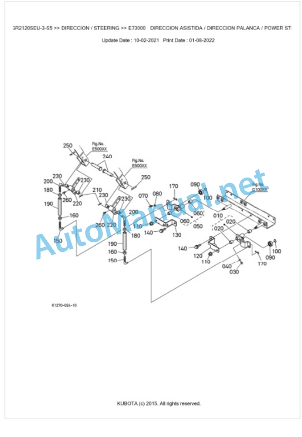 Kubota GR2120SEU-3-S5 Parts Manual PDF BKIDA5201 5 Kubota GR2120SEU-3-S5 Parts Manual PDF BKIDA5201-5